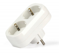 SmartBuy разветвитель с/з плоский белый арт.SBE-16-A02-2z